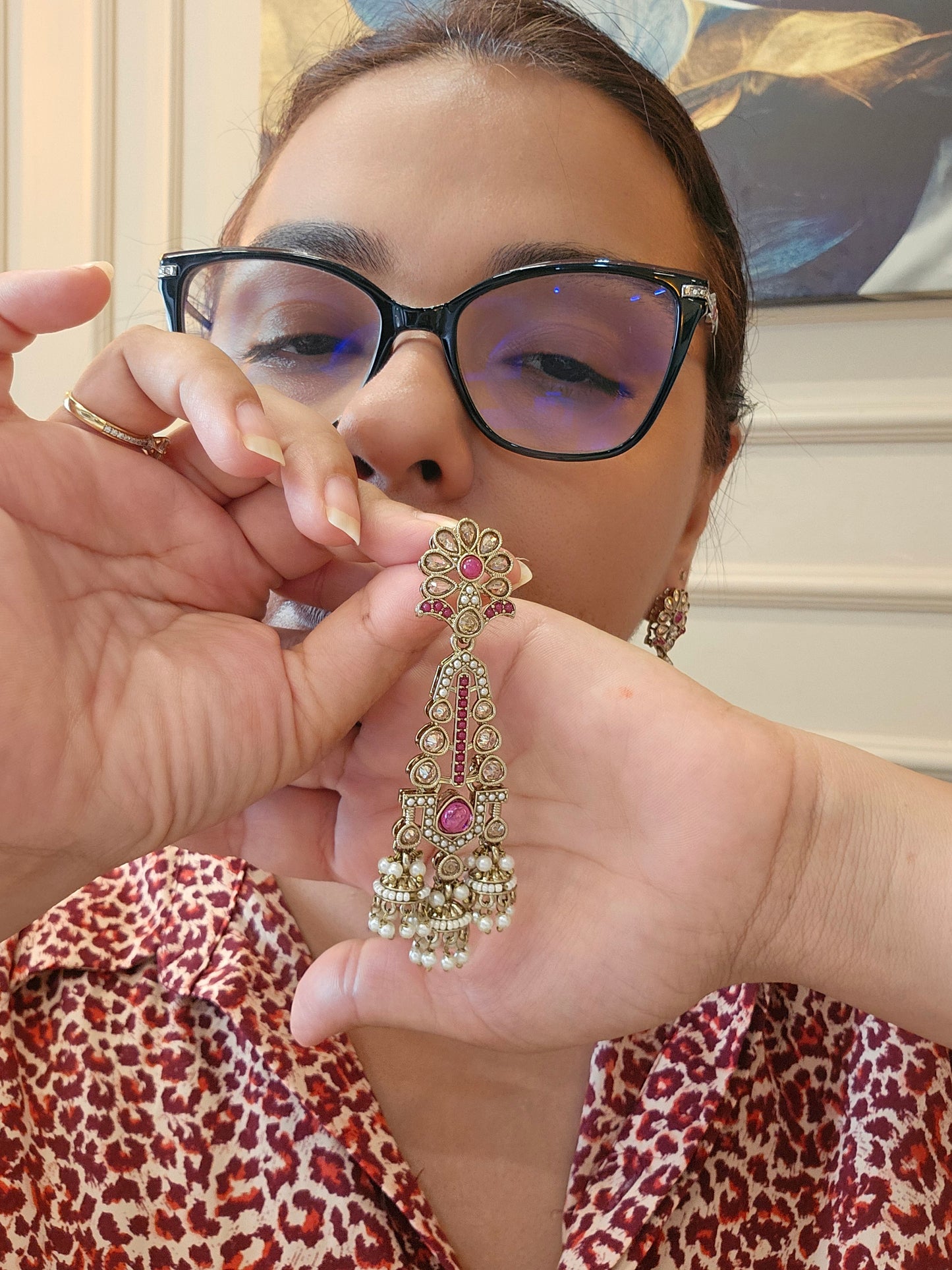 Kundan earrings