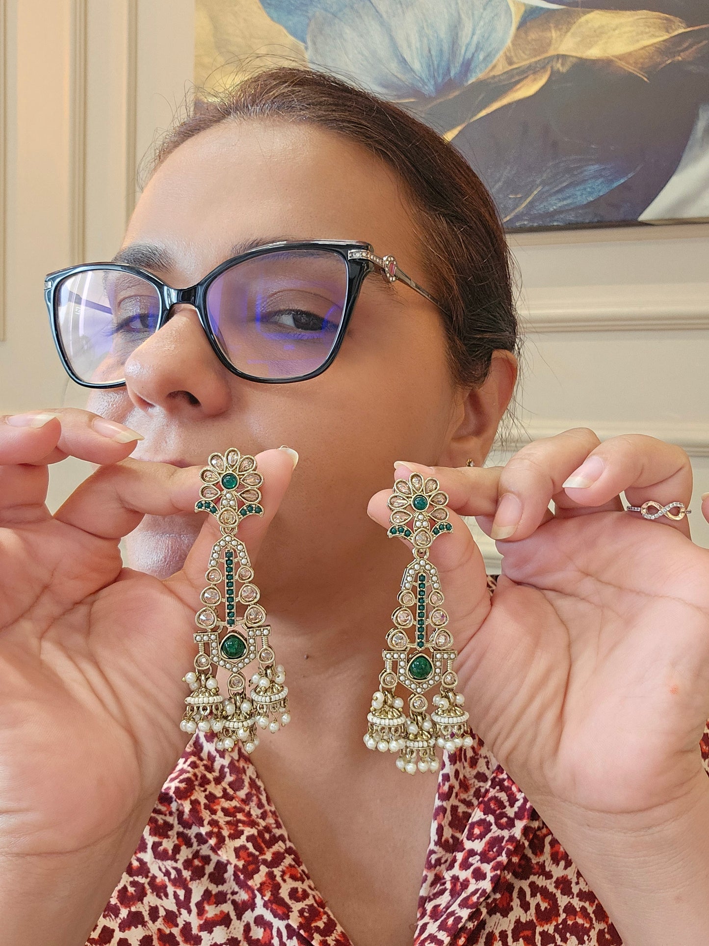 Kundan earrings